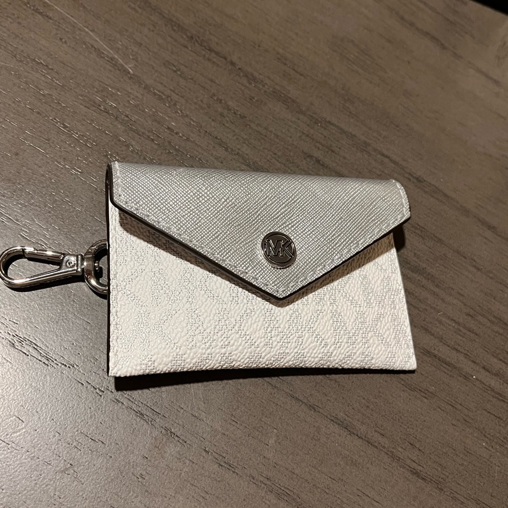 Michael Kors Silver Key & Card Holder